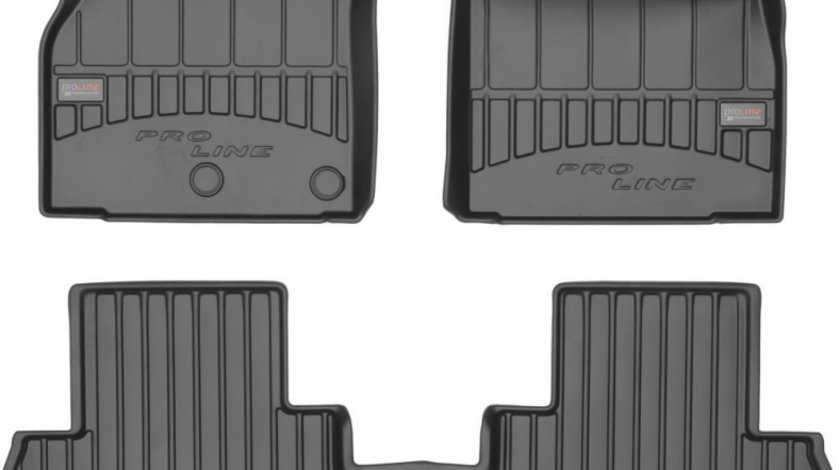 Set Covorase Auto Cauciuc Negro Renault Scenic 3 2009-2016 Pro Line Tip Tavita 3D 3D408845