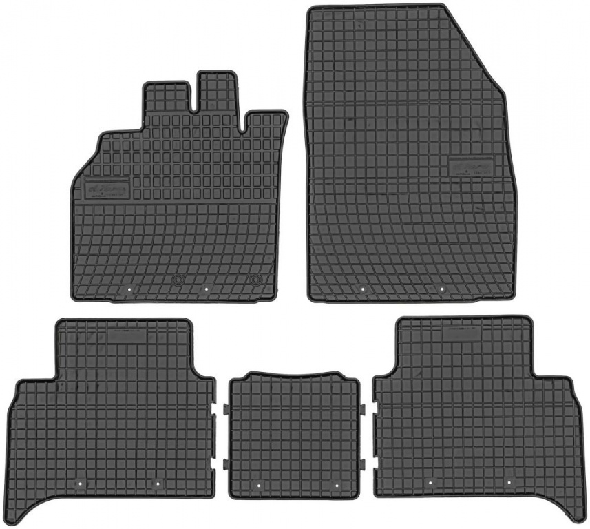 Set Covorase Auto Cauciuc Negro Renault Scenic 3 2009→ 0754