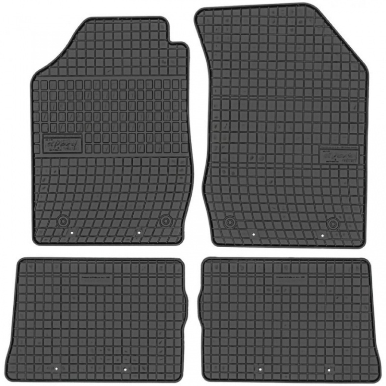 Set Covorase Auto Cauciuc Negro Renault Thalia 2008→ Cod: 0757