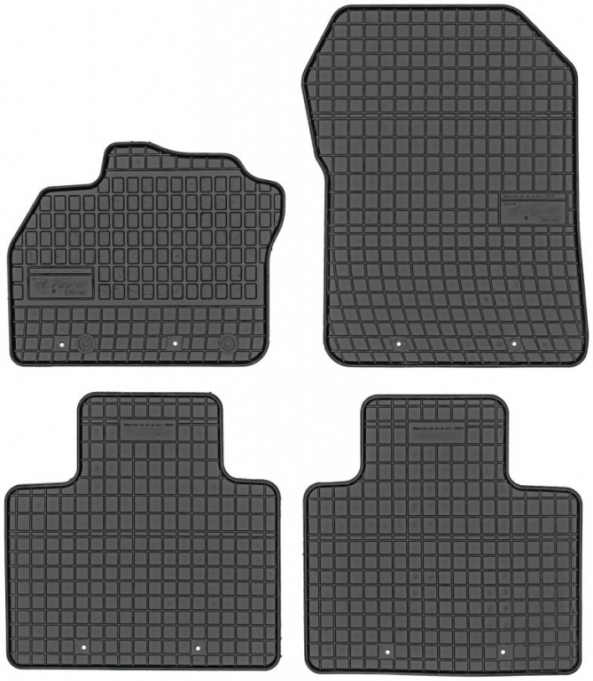 Set Covorase Auto Cauciuc Negro Renault Zoe 2012→ 401815