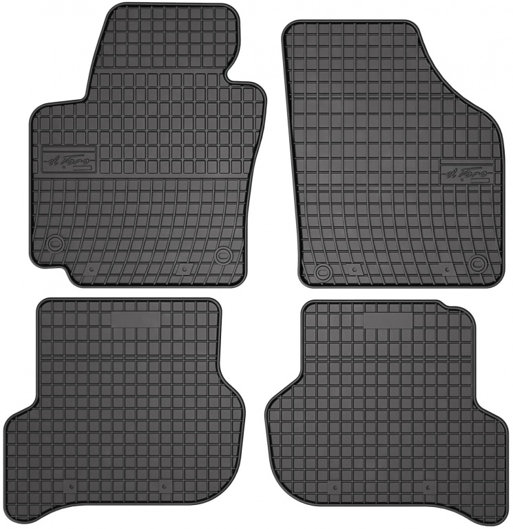 Set Covorase Auto Cauciuc Negro Seat Altea 2004-2016 0403