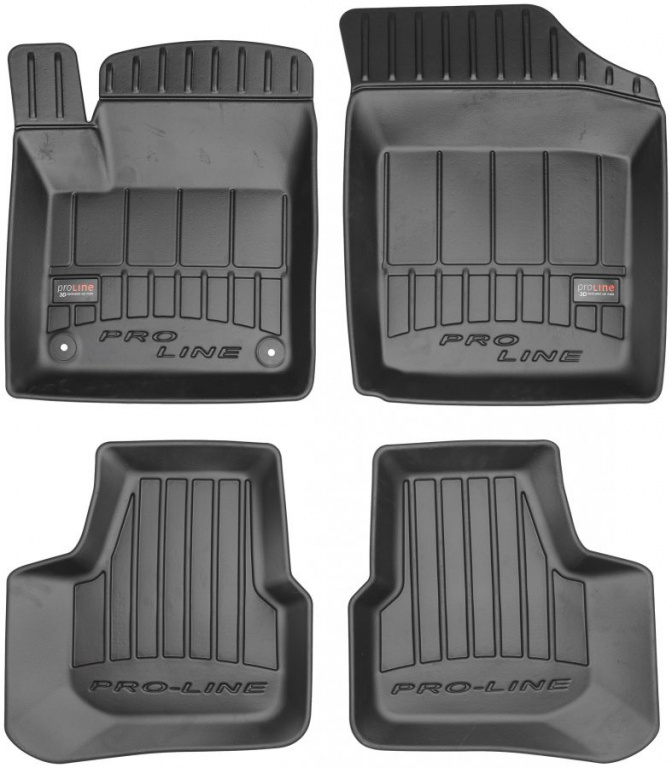 Set Covorase Auto Cauciuc Negro Skoda Citigo 2011→ Pro Line Tip Tavita 3D 3D407176
