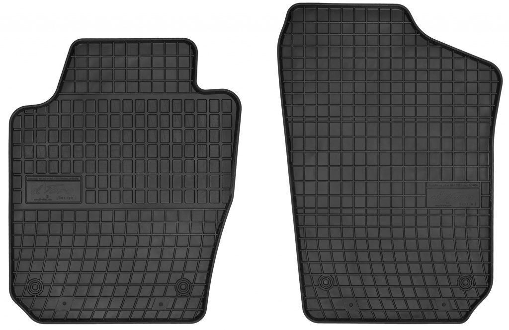 Set Covorase Auto Cauciuc Negro Skoda Fabia 3 Van 2014→ 0404P