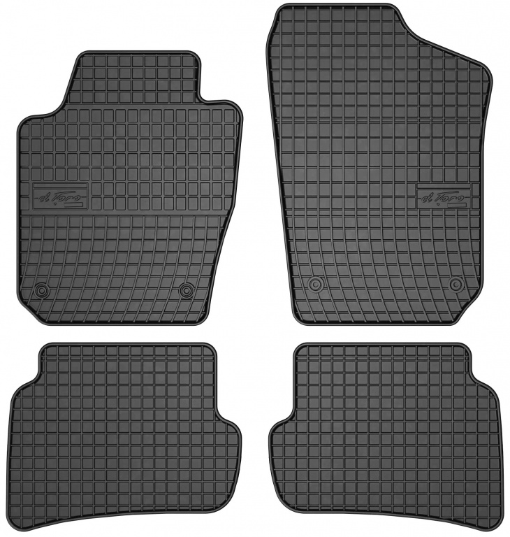 Set Covorase Auto Cauciuc Negro Skoda Fabia 3 2014-2021 0404