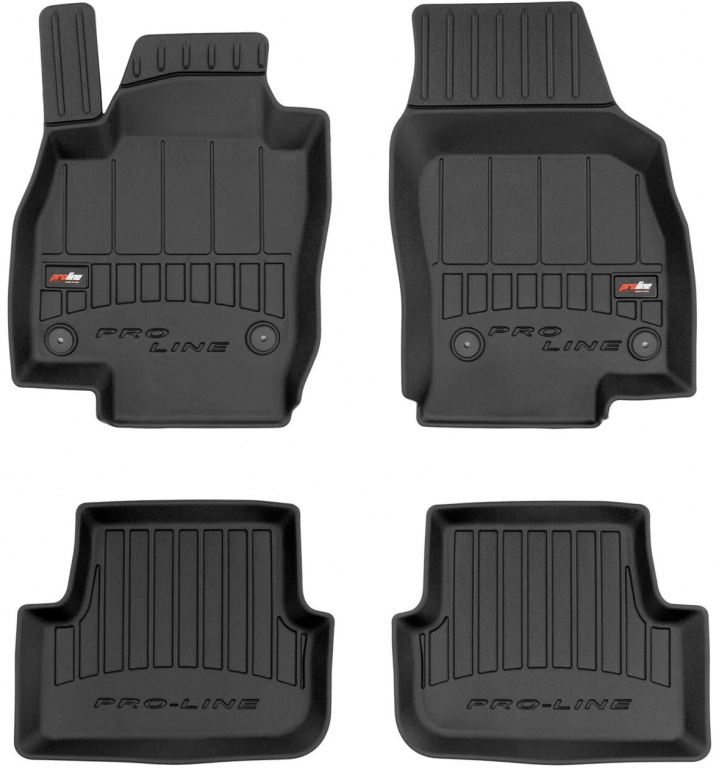 Set Covorase Auto Cauciuc Negro Skoda Fabia 4 2021→ Pro Line Tip Tavita 3D 3D407589