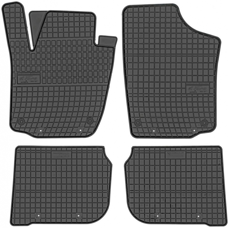 Set Covorase Auto Cauciuc Negro Skoda Rapid 2012→ 0364