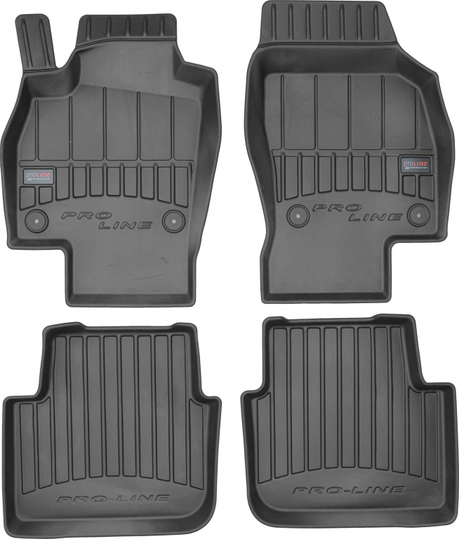 Set Covorase Auto Cauciuc Negro Skoda Scala 2019→ Pro Line Tip Tavita 3D 3D408906