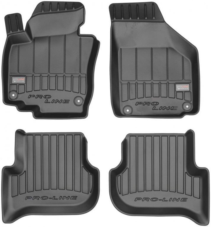 Set Covorase Auto Cauciuc Negro Smart ForFour 2014→ Pro Line Tip Tavita 3D 3D426719