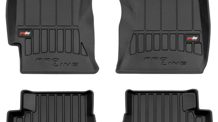 Set Covorase Auto Cauciuc Negro Subaru Forester 3 2008-2013 Pro Line Tip Tavita 3D 3D408562