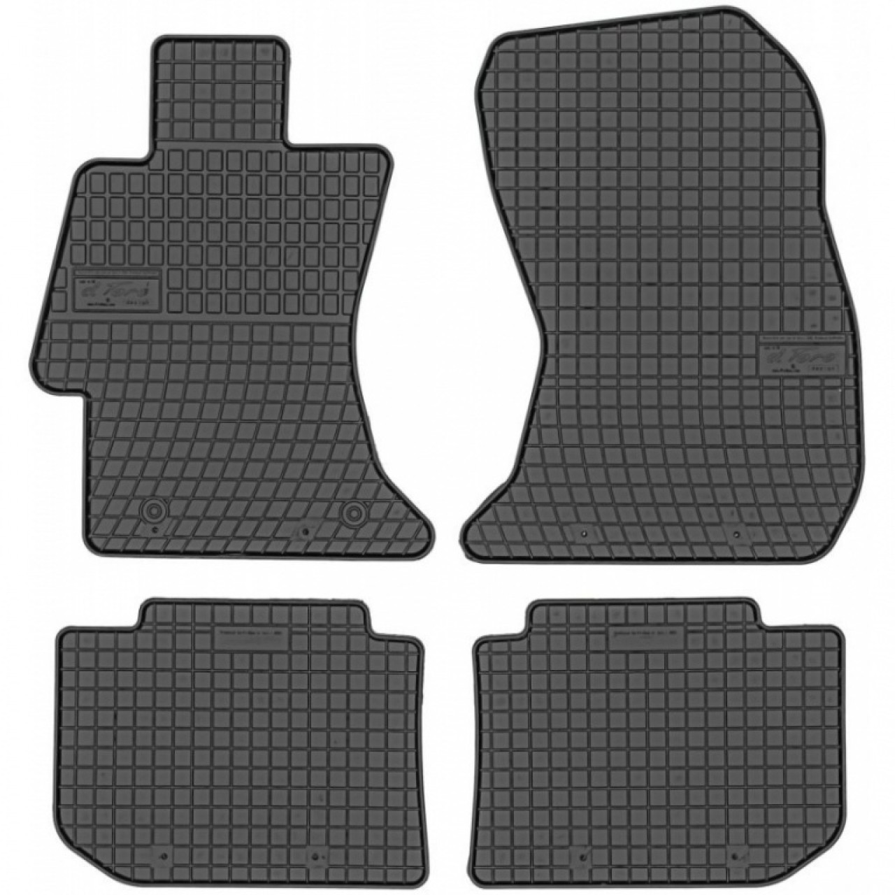 Set Covorase Auto Cauciuc Negro Subaru XV 2011→ Cod: 0891