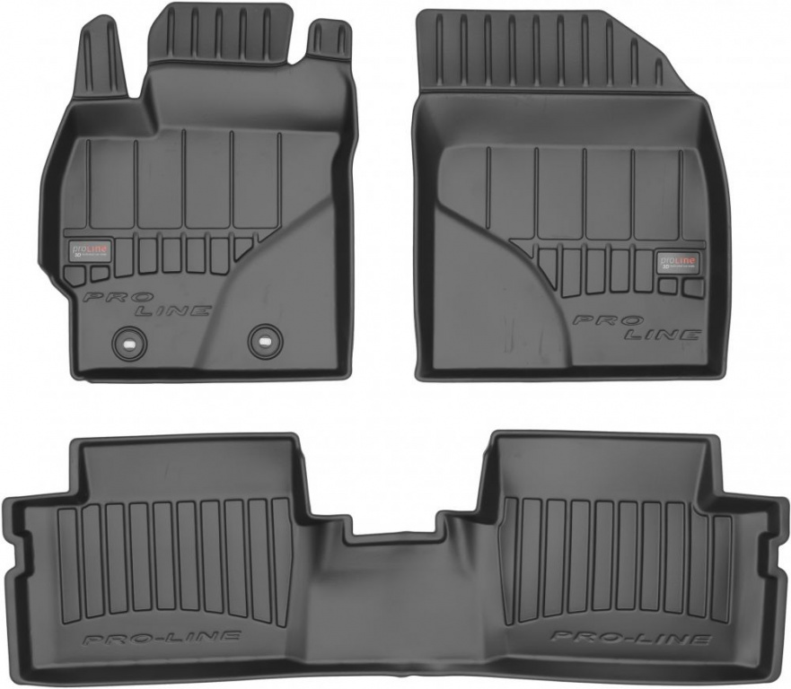 Set Covorase Auto Cauciuc Negro Toyota Auris 1 2006-2012 Pro Line Tip Tavita 3D 3D408708