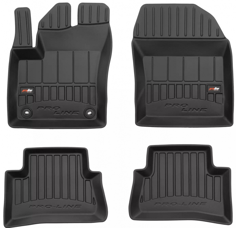 Set Covorase Auto Cauciuc Negro Toyota C-HR 2016→ Pro Line Tip Tavita 3D 3D407732