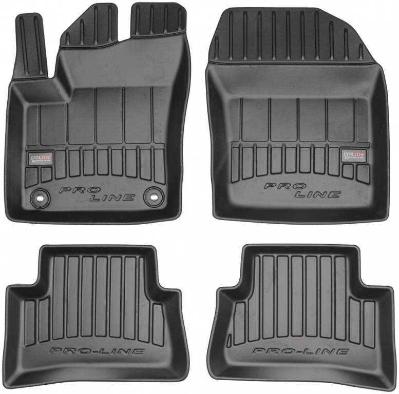 Set Covorase Auto Cauciuc Negro Toyota C-HR 2016→ Pro Line Tip Tavita 3D 3D407732
