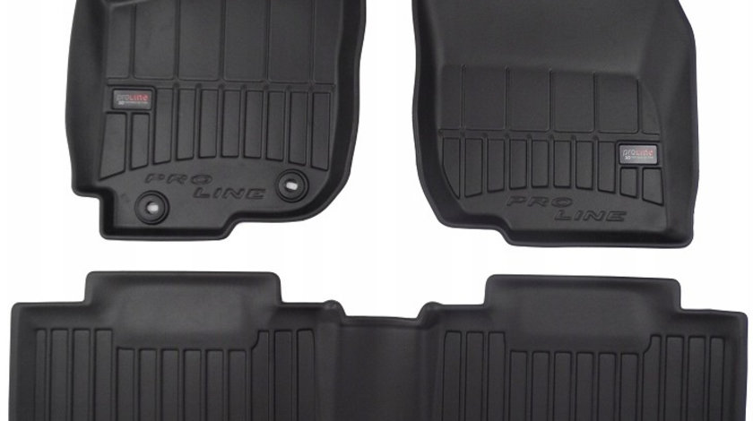 Set Covorase Auto Cauciuc Negro Toyota Rav 4 4 2013-2019 Pro Line Tip Tavita 3D 3D425040