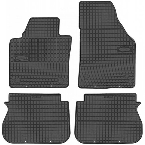 Set Covorase Auto Cauciuc Negro Volkswagen Caddy 3 5 Locuri 2004-2015 Cod: 0391