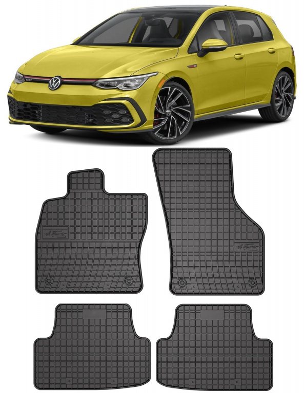 Set Covorase Auto Cauciuc Negro Volkswagen Golf 8 2019→ 0397