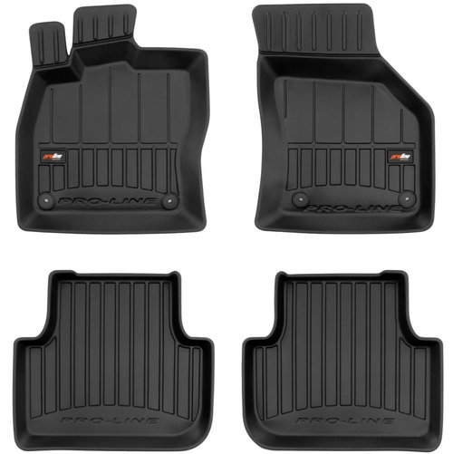 Set Covorase Auto Cauciuc Negro Volkswagen Golf Sportsvan 2014-2020 Pro Line Tip Tavita 3D 3D409798