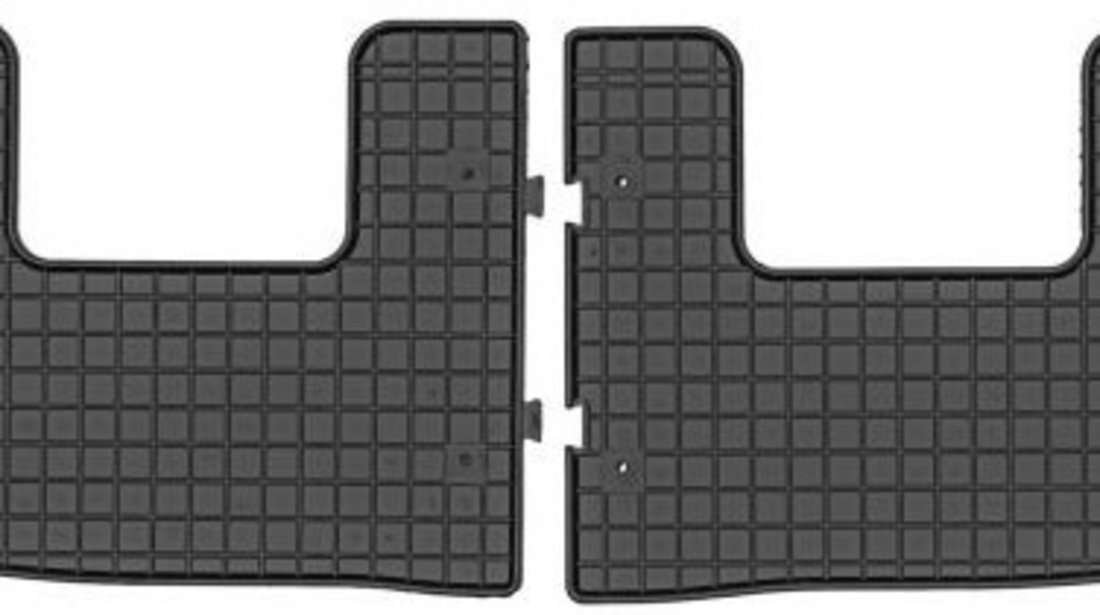 Set Covorase Auto Cauciuc Negro Volkswagen Sharan 2 Randul 3 2010→ 04051