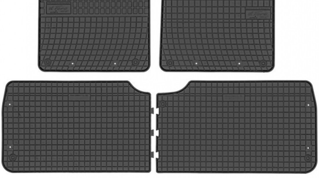 Set Covorase Auto Cauciuc Negro Volkswagen Sharan 1 1995-2010 7 Locuri 0311 + 03117