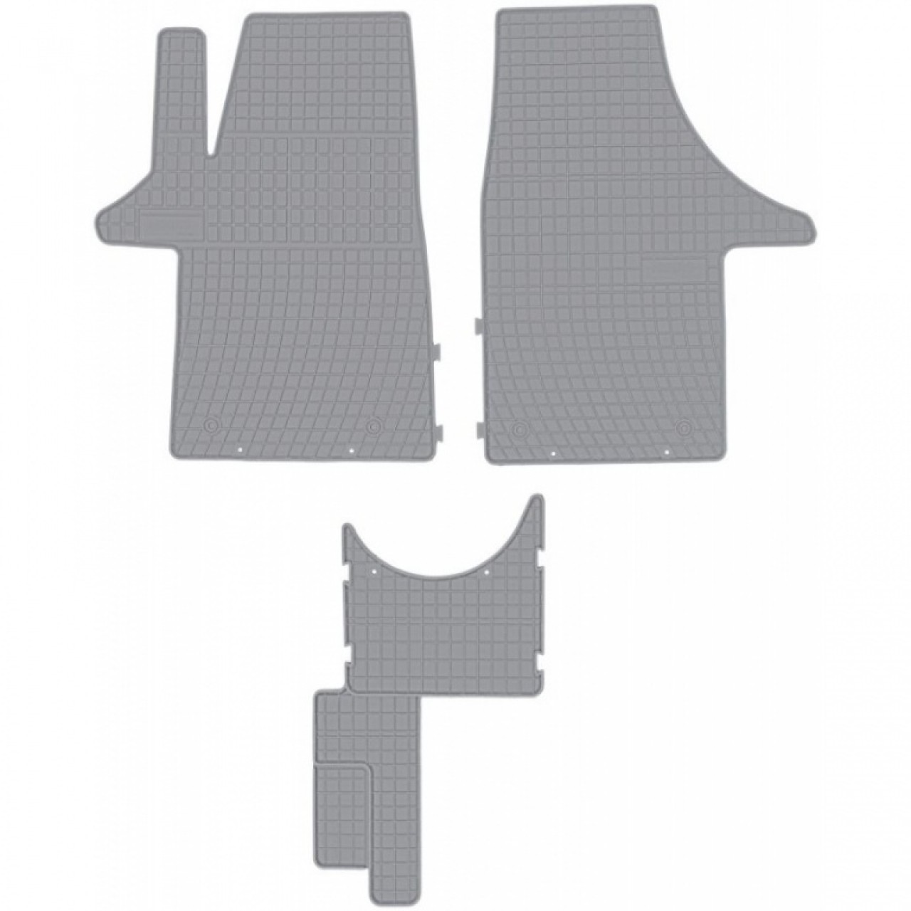 Set Covorase Auto Cauciuc Negro Volkswagen T5 2003-2015 Gri Cod: GRD0073