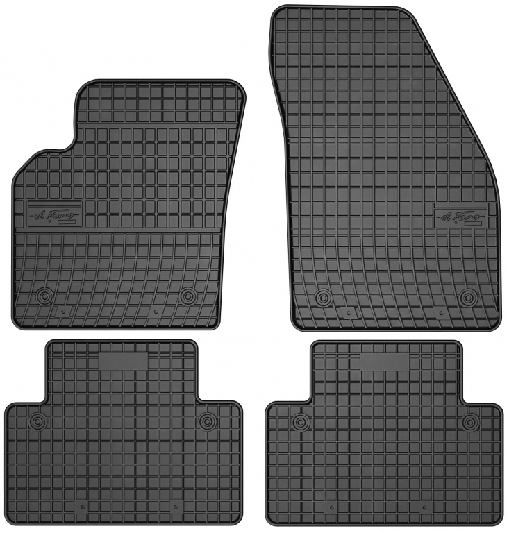 Set Covorase Auto Cauciuc Negro Volvo C30 2005→ 0940