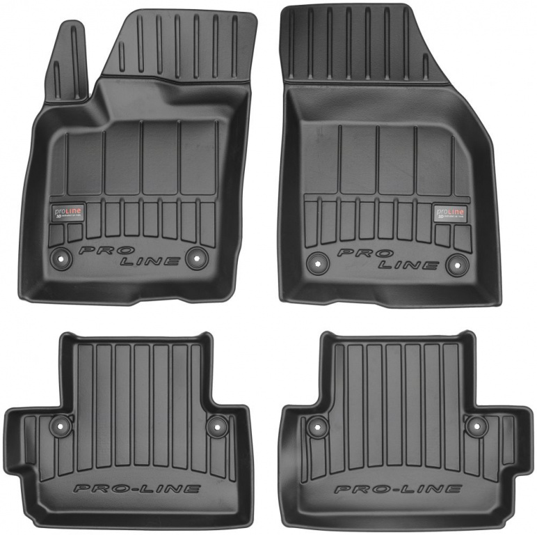 Set Covorase Auto Cauciuc Negro Volvo C30 2006-2013 Pro Line Tip Tavita 3D 3D407541
