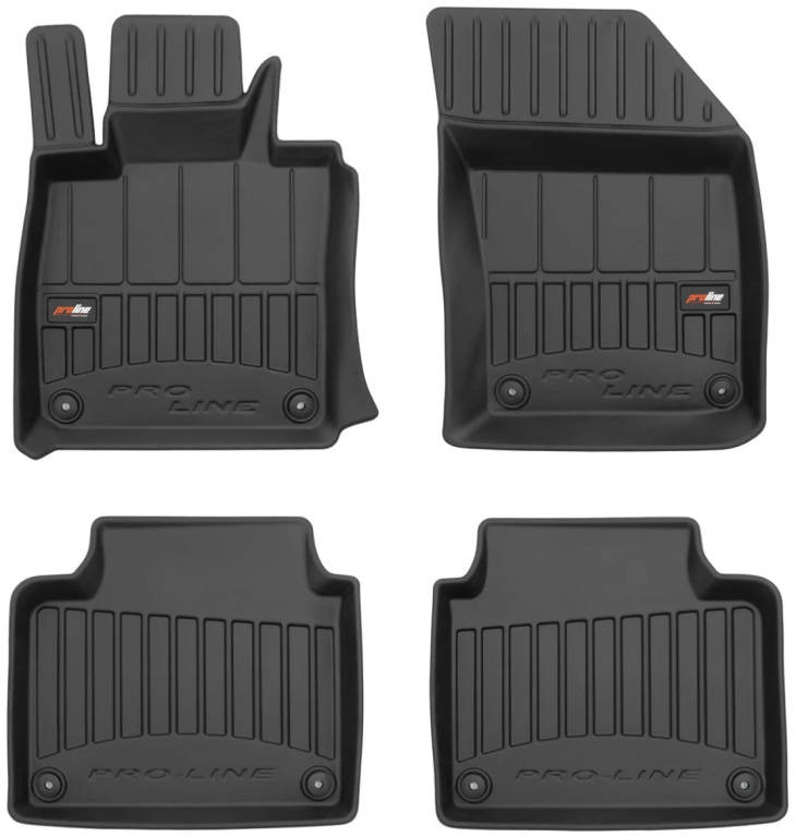 Set Covorase Auto Cauciuc Negro Volvo S90 2 2016→ Pro Line Tip Tavita 3D 3D408081