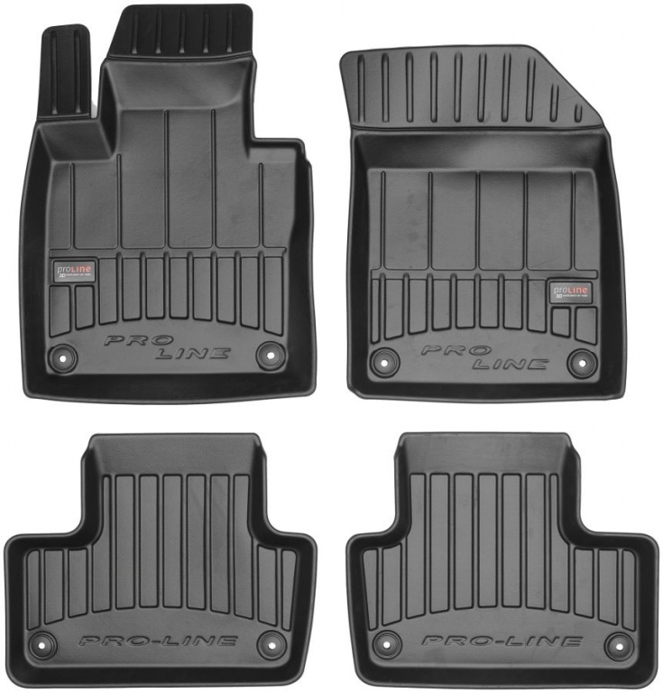 Set Covorase Auto Cauciuc Negro Volvo XC60 2 2017→ Pro Line Tip Tavita 3D 3D407848