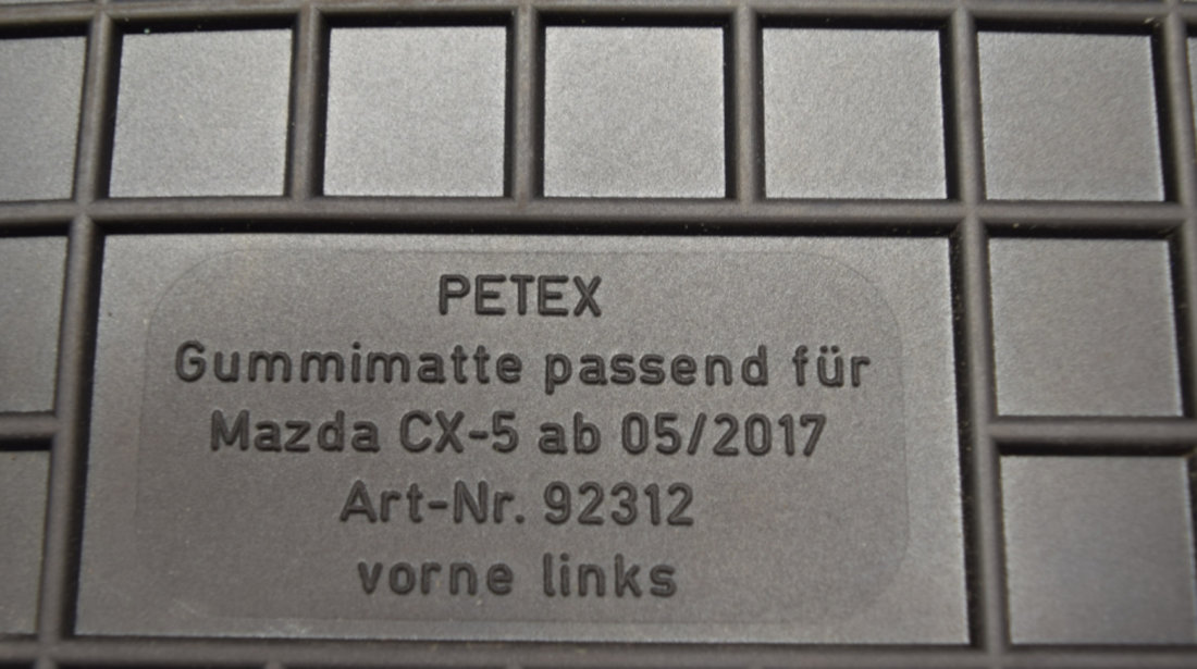 Set Covorase Auto Cauciuc Petex Mazda CX-5 2017→ 92312PX