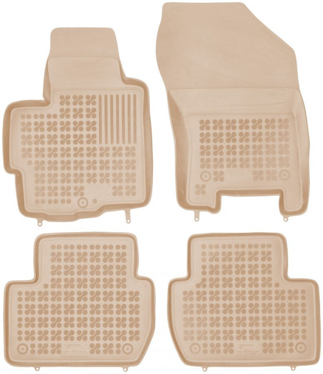 Set Covorase Auto Cauciuc Rezaw Plast Citroen C-Crosser 2007-2012 Bej RP-D 201208/B