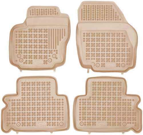 Set Covorase Auto Cauciuc Rezaw Plast Ford S-Max 2006-2015 Bej RP-D 200609/B