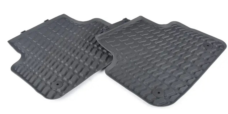 Set Covorase Auto Cauciuc Spate Oe Audi Q8 2019→ Negru 4M1061512041