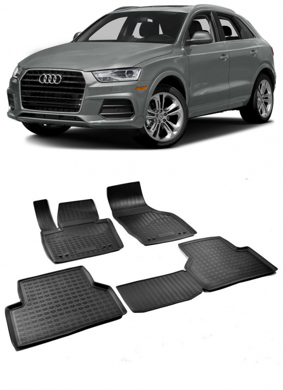 Set Covorase Auto Cauciuc Tip Tavita Norplast Audi Q3 8U 2011-2018 3D 61119 A10 051119-1