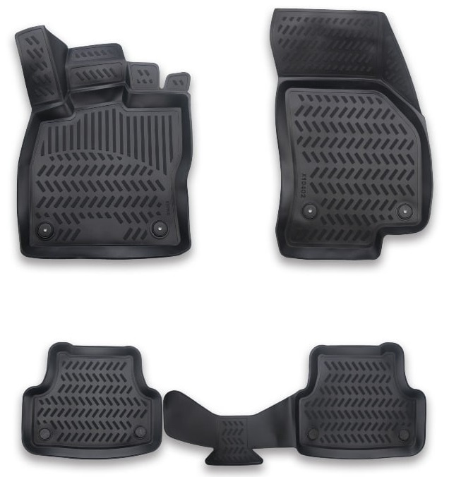 Set Covorase Auto Cauciuc Tip Tavita Premium Audi Q2 2017→ 3D AP-1064, A80 141022-7
