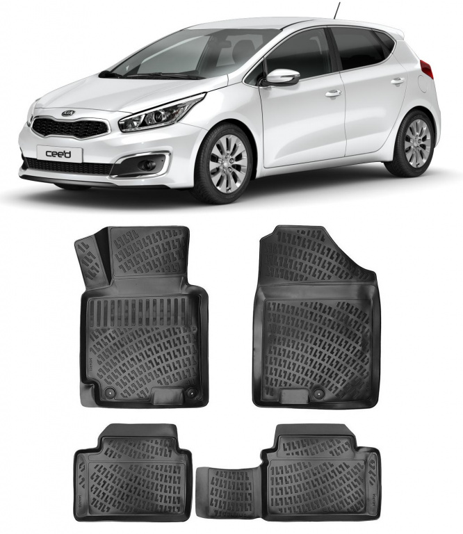 Set Covorase Auto Cauciuc Umbrella Kia Cee'd 2 2012-2018 74470