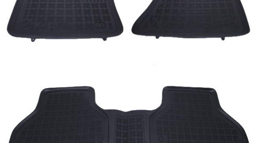 Set covorase auto din cauciuc pentru BMW X5 E70 2006-2013, X6 E71 2008-2014, Rezaw Plast, Negru, 3 Buc