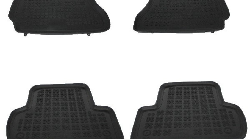 Set covorase auto din cauciuc pentru MERCEDES C-Class W204 2007-2014, Rezaw Plast, Negru, 4 Buc