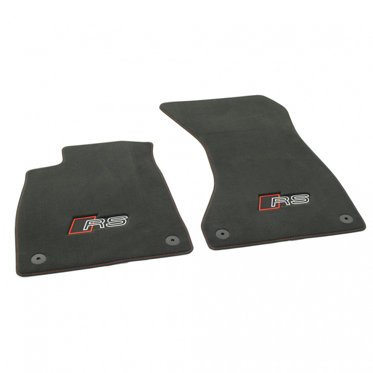 Set Covorase Auto Mocheta Fata Oe Audi A5 F53 2016→ RS5 Negru / Rosu 8W1863691CMUK