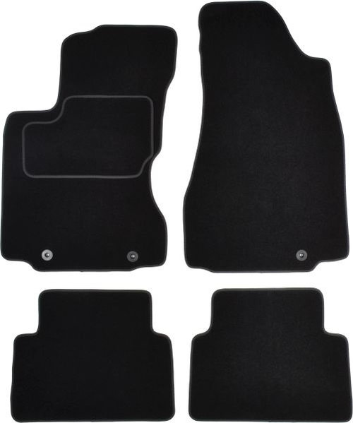 Set Covorase Auto Mocheta Fata + Spate Mammooth Nissan X-Trail 2 2007-2014 Negru MMT A041 NIS295 PRM...