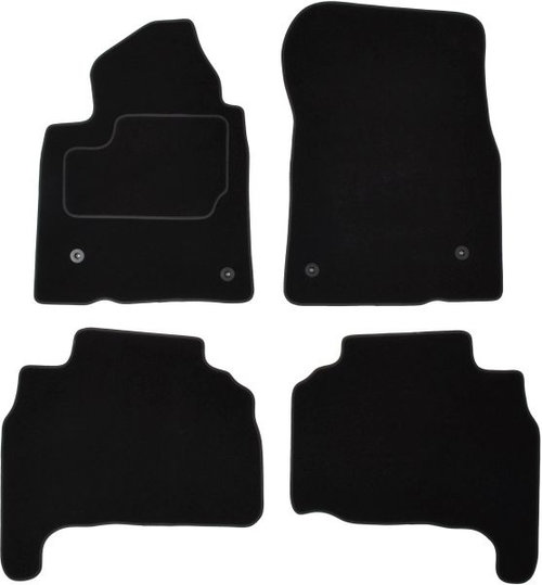 Set Covorase Auto Mocheta Fata + Spate Mammooth Toyota Land Cruiser 2008→ 7 Locuri Negru MMT A041 ...