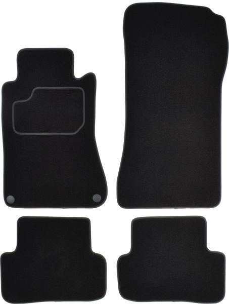 Set Covorase Auto Mocheta Fata + Spate Mammooth Mercedes-Benz C-Class W203 2000-2007 Negru MMT A041 ...