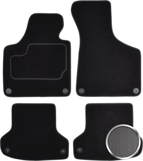 Set Covorase Auto Mocheta Fata + Spate Mammooth Audi A3 8P 2003-2013 Gri MMT A041 AUD75 PRM 02