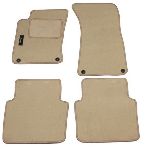 Set Covorase Auto Mocheta Fata + Spate Mammooth Audi A8 4E 2002-2010 Bej MMT A041 AUD205 PRM 04