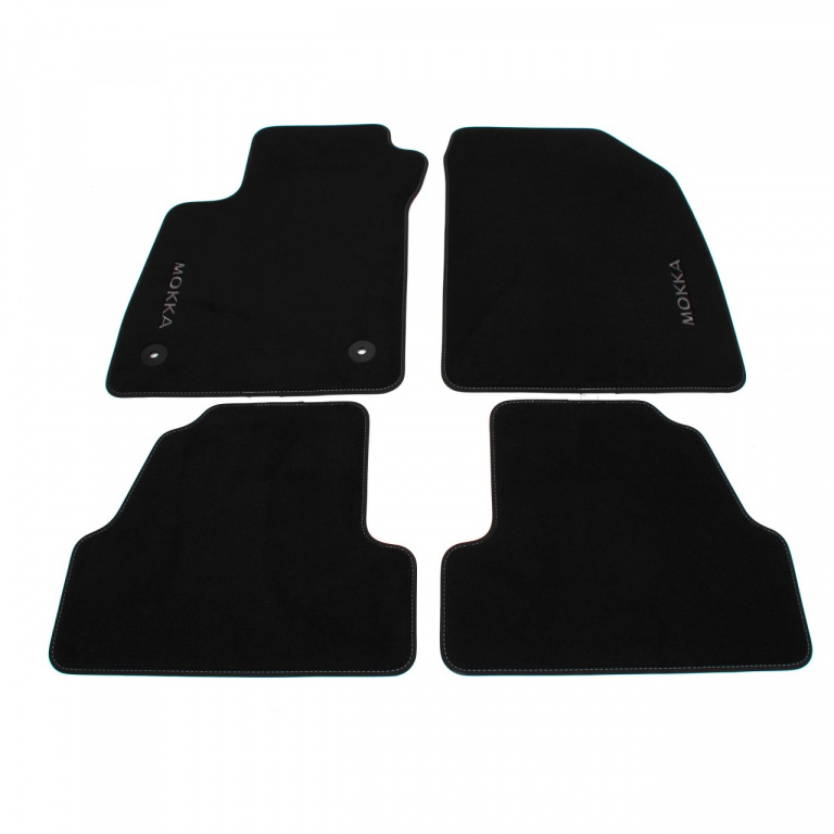 Set Covorase Auto Mocheta Velur Fata + Spate Oe Opel Mokka 2012→ Negru 39026742