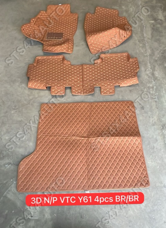 SET COVORASE + TAVITA PORTBAGAJ 3D NISSAN PATROL Y61 GU4 2005-2024 BR [4-BUC]