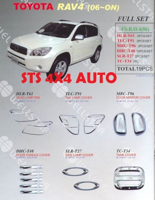 SET CROM TOYOTA RAV4 2006-2010 [19-Buc]