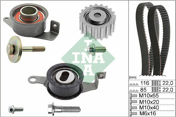 Set curea de distributie (530001010 INA) FORD,MAZDA