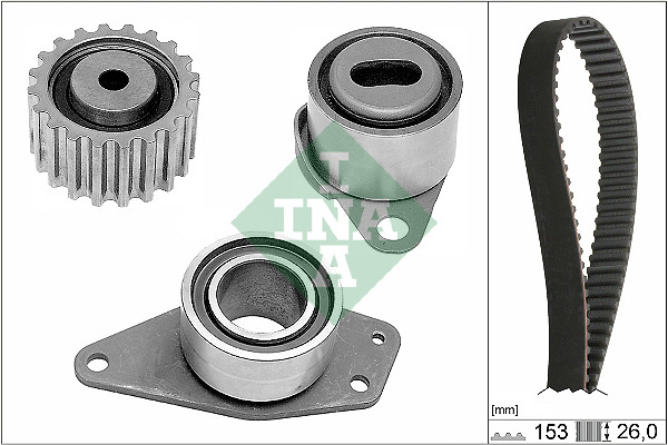 Set curea de distributie (530003810 INA) RENAULT,VOLVO