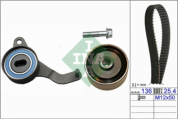 Set curea de distributie (530004710 INA) MAZDA,OPEL,VAUXHALL