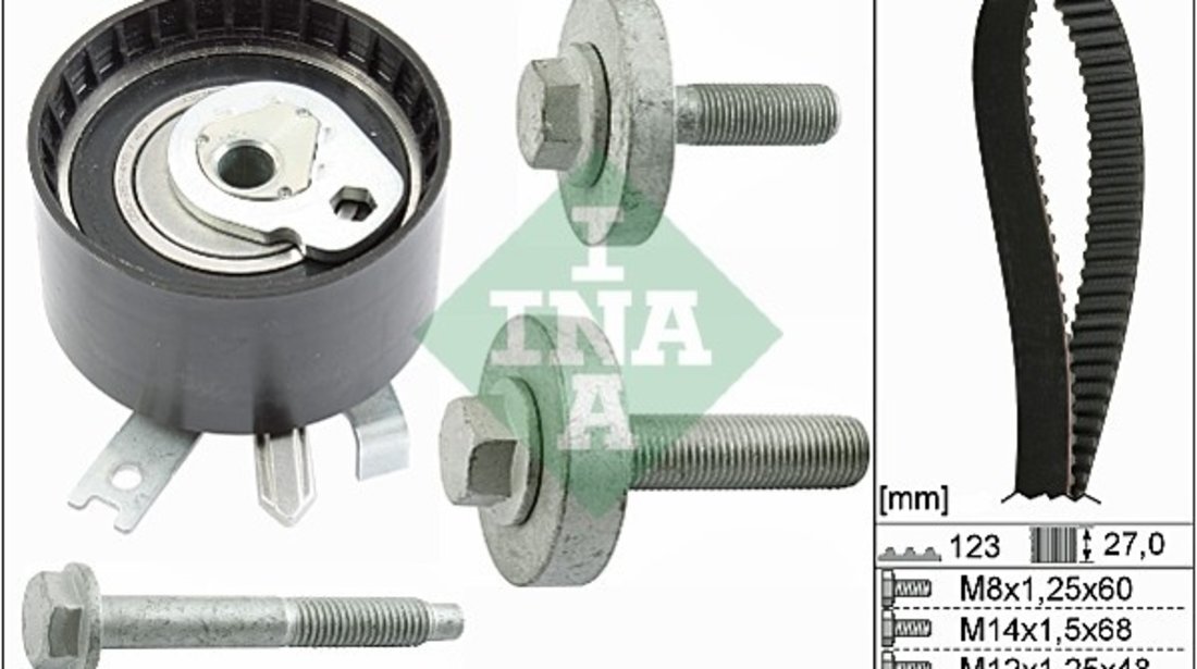 Set curea de distributie (530019710 INA) DACIA,MAHINDRA RENAULT,NISSAN,RENAULT,SUZUKI